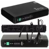 MPL Power RouterUPS-30-PoE 30 W strāvas adapteris/invertors iekštelpām, 100–240V, melns, 160×105×28 mm