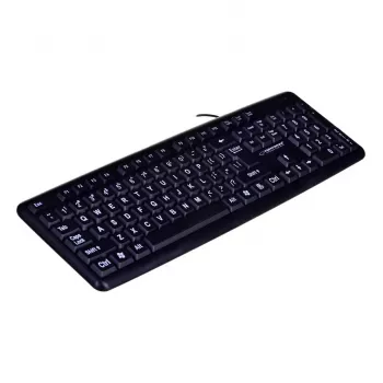 Esperanza EK129 tastatūra USB QWERTY UK English Melna