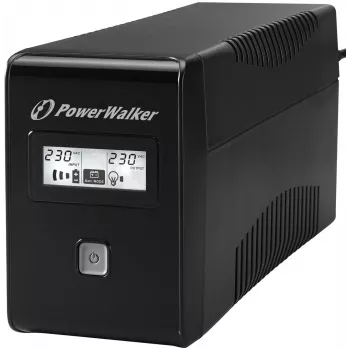 PowerWalker VI 850 LCD nepārtrauktās barošanas avots (UPS) līnij-interaktīvs 0.85 kVA 480 W