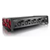 Audio interfeiss Tascam US-4X4HR – 4x XLR kombinētā ieeja, 4 analogās izejas, 56 dB mikrofona pastiprinātājs, 192 kHz, USB 2.0, galddators, melns