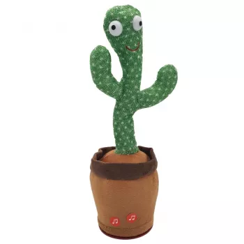 Dejojošais kaktuss Extralink Toys, dziedoša rotaļlieta bērniem LED USB