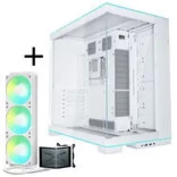 Lian Li O11D EVO RGB + TRYX PANORAMA SE ARGB pilna šķidruma dzesēšanas sistēma - Balta, 360mm