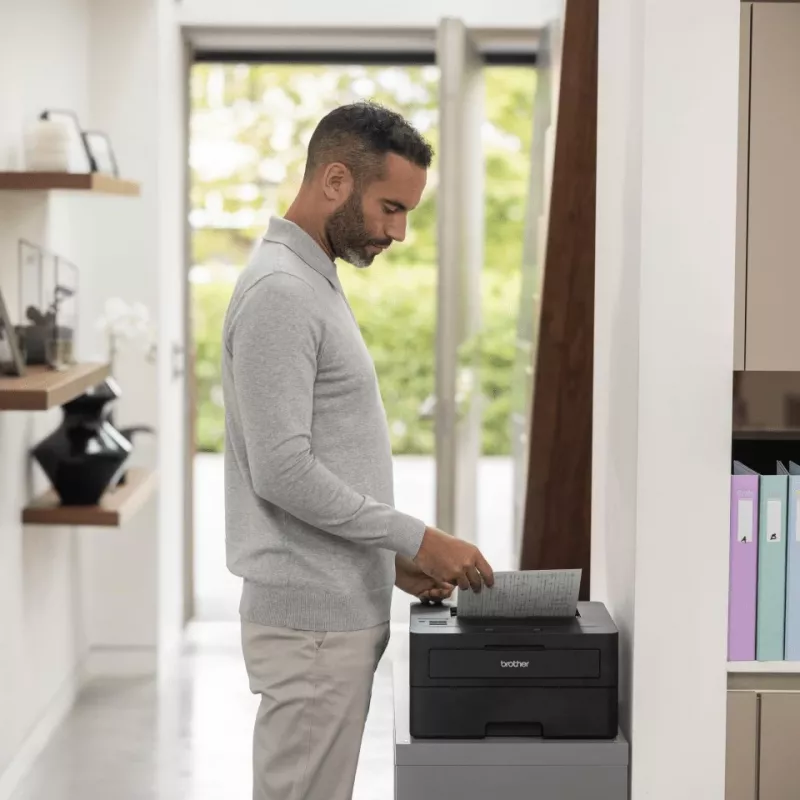 Lāzerprinteris Brother HL-L2460DNYJ1 — A4 melnbalts, 34 lpp/min, duplekss, Ethernet, 128 MB, 251 loksnes padeve