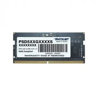 PATRIOT DDR5 8 GB 5600 MT/s 288-pin UDIMM 1.1V On-Die ECC operatīvā atmiņa