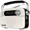 Portatīvais skaļrunis SVEN SRP-505, balts (3W, Bluetooth, FM/AM/SW, USB, microSD, AUX, akumulators)