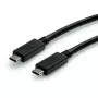 ROLINE USB3.2Gen2 kabelis PD 20V5A Type C-C ST/ST 0,5m - kabelis - digitāls/datu - 0,5 m (11.99.9057)