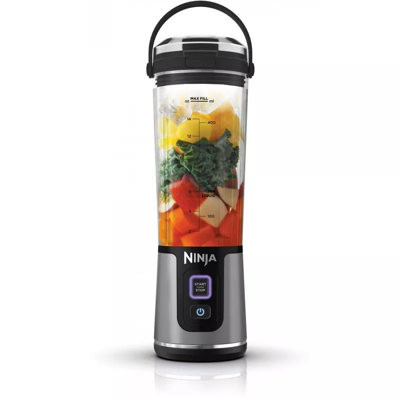 Sporta blenderis Ninja BC151EUBK — 0.53 L trauks, 14.4 W, akumulators, ledus drupināšana, melns