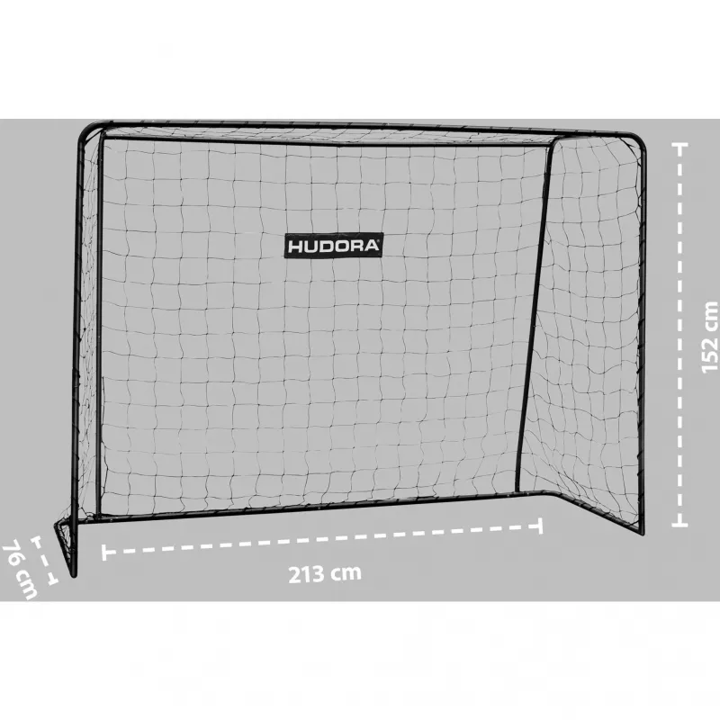 Futbola vārti HUDORA Solid 25 2.5 m x 1.5 m, melni