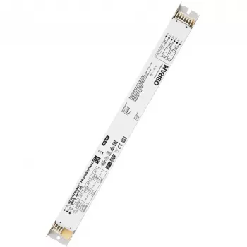 Barejs/LED draiveris Osram QTP5 2X14…35, kalpošanas laiks 100000 h, ieeja 198–264 V, 50/60 Hz, 24 A, -20–50 °C, 30×360×21 mm