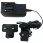 Barošanas bloks ALLNET DSA-12CB-12 12V 1A maiņstrāvas/līdzstrāvas adapteris ar UK/EU kontaktdakšām