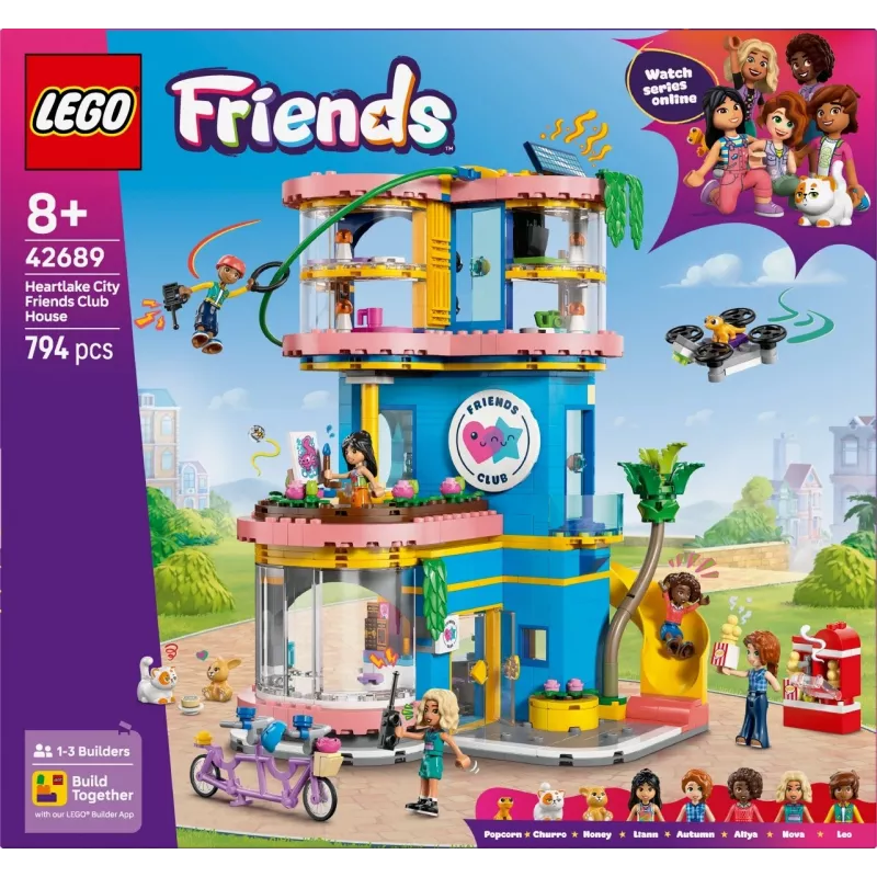 LEGO Friends 42689 Heartlake City Draugu kluba nams