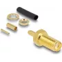 SMA sievišķais krimpējamais savienotājs DELOCK 91785 RG-174/RG-316 ar termokambriku