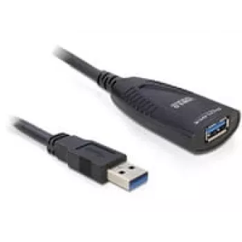 USB pagarinātāja kabelis DeLOCK 83089 USB 3.0 5m Melns