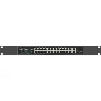 Lanberg Switch 24x 100MB DSP+ 2x Combo Rack 19 360W V2