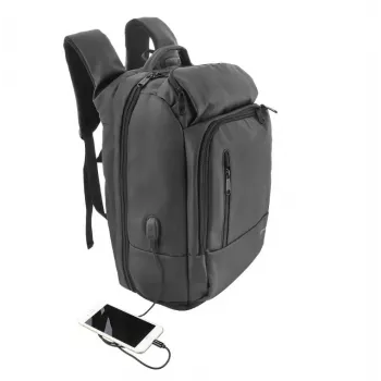 Mugursoma Tellur Notebook 17.3 collu Business XL ar USB portu, melna