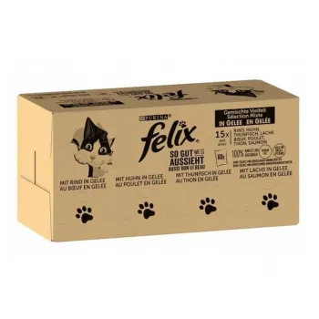 Purina Felix MIX mitrā barība kaķiem, 120 x 85 g