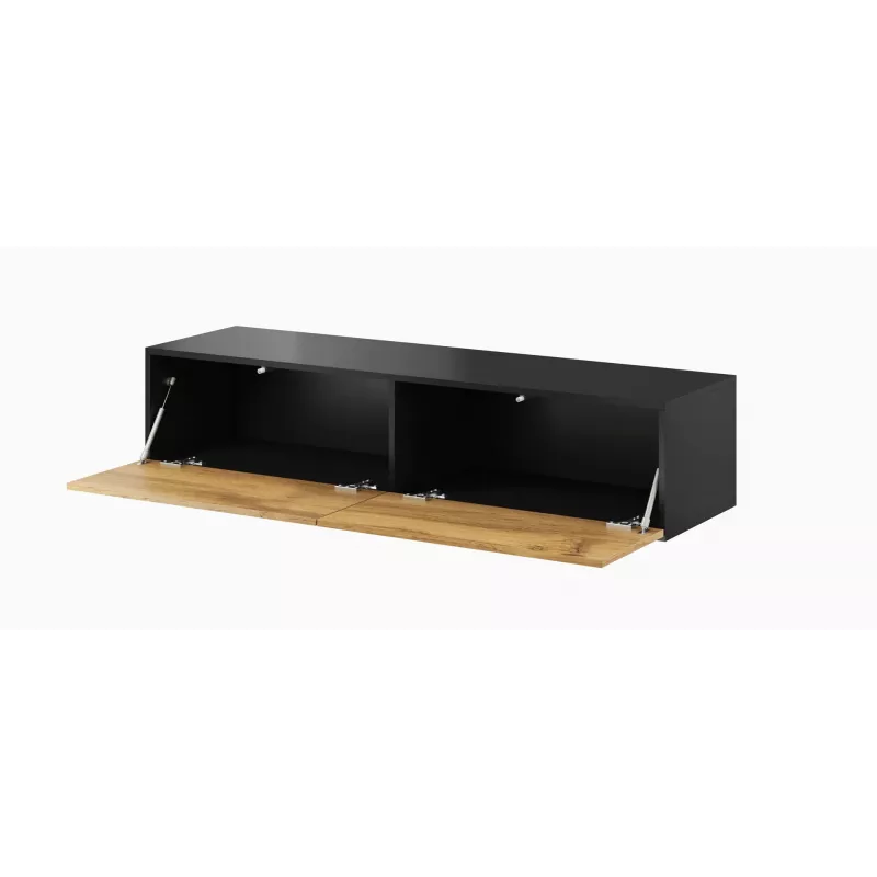Cama TV stand VIGO 140 30/140/40 Melns/wotan oak