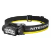 Galvaslampa Nitecore HC60 UHE ar 4000 mAh akumulatoru, 6-LED, ūdensizturīga, triecienizturīga, melna/dzeltena