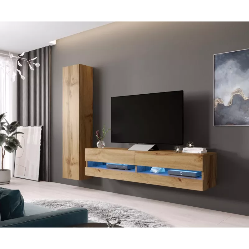 Cama TV stand VIGO jauna 30/180/40 wotan oak