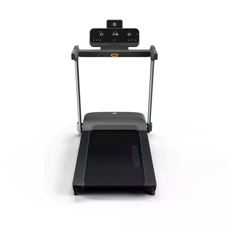 Saliekams elektriskais skrejceļš Horizon Fitness Evolve 3.0 — 16 km/h, 127×51 cm lente, 12 programmas, max lietotājs 113 kg, LED displejs