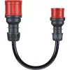 go-e Adapterset Gemini flex 22 kW. Kabelfarbe: Schwarz, Anschluss1 Formfaktor: Gerade, Anschluss2 Formfaktor: Gerade. Maximaler Betriebsstrom (dreipha