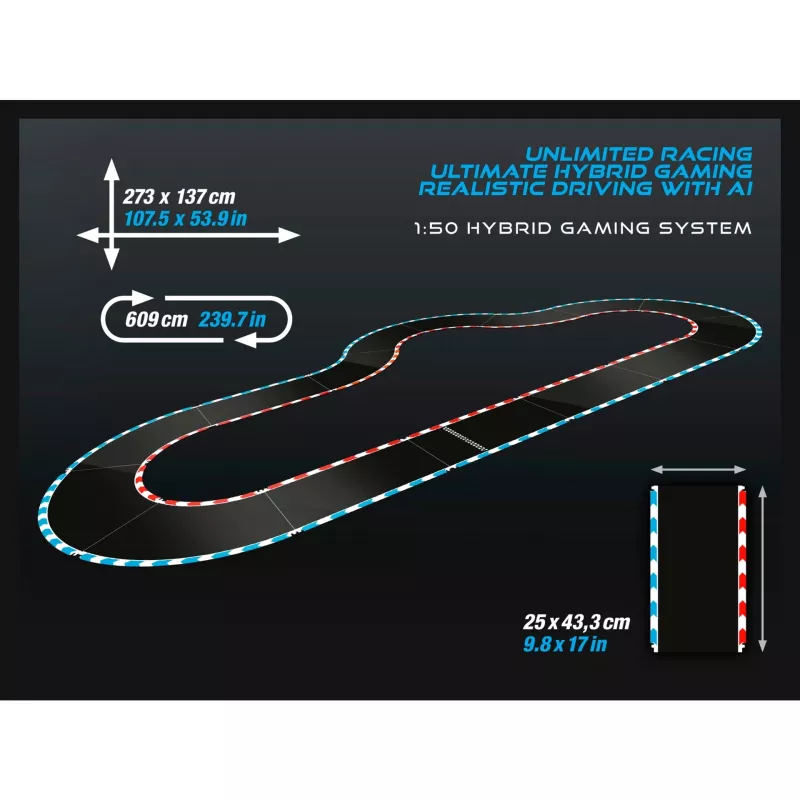 Carrera 50050002 Hibrīds Velna Braucēji - Porsche 911 GT3 R Melnais Velns un Sarkanais Velns 1:50