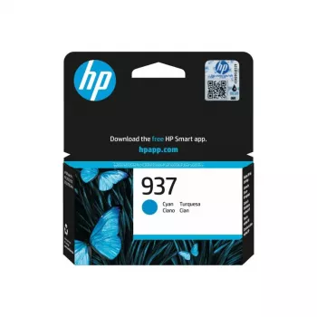 HP 937 Cyan oriģinālā tintes kasetne, ciāna, 1 gab., 800 lapas