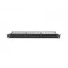 Patch panel LANBERG PPU5-1048-B 1U, 48 porti Cat5e, melns, 445×102×44.5 mm