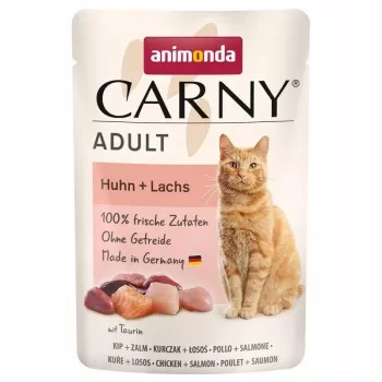 ANIMONDA Carny Adult Chicken and salmon - slapjā barība kaķiem - 85g