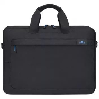 Portfelis Rivacase 8036 40.6 cm 16 colli Melns Rokturis Regulējams plecu siksna