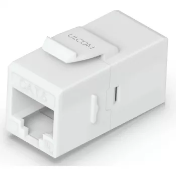 UBIQUITI CAT6 KEYSTONE SAVIENOTĀJS, 12 IEPAKOJUMS. CAURLAIDES CAT6 KEYSTONE SAVIENOTĀJS GATAVU ETHERNET KABEĻU SAVIENOŠANAI