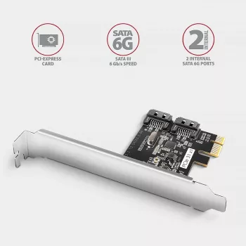 Axagon PCES-SJ2 iekšējais SATA adaptera interfeisa karte