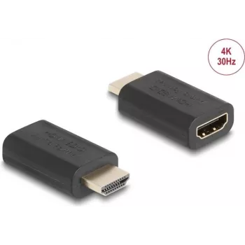 HDMI dzimuma mainītājs / EDID emulators DeLOCK 64325, melns
