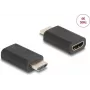 Delock 64325 HDMI 4K EDID emulators skaņai ap skatītāju, melns