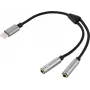 Renkforce USB 2.0 datora Y-kabelis [1x USB-C spraudnis - 2x ligzda]