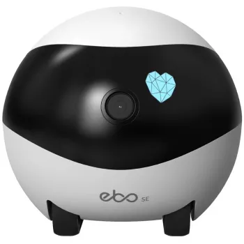Enabot EBO SE robotizēta IP kamera, kompakta, 16GB ārējā atmiņa, atbalsta līdz 256GB