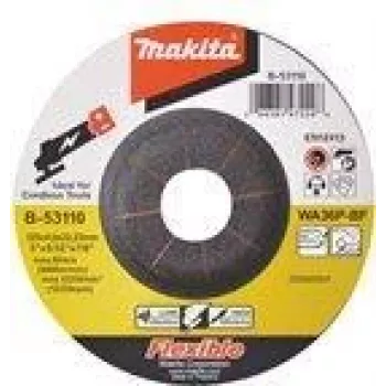 Makita Slīpēšanas disks metālam un nerūsējošajam tēraudam - 125 mm - Grauds: WA36P - priekš Makita DGA506RTJ