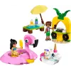 Būvēšanas rotaļlieta LEGO Friends komplekts 42658 Baseina ballīte ar Vienradzi un Flamingu, tēli un aksesuāri