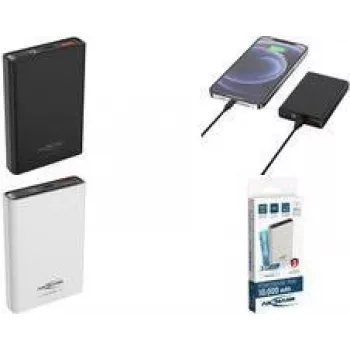 PB222PD Powerbank 10000 mAh LiPo USB-A USB-C Balts (1700-0156)
