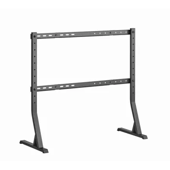 Grīdas TV statīvs GEMBIRD TVS-D90F-01 45–90 collu televizoriem, tērauds, fiksēts augstums, VESA 200x200–800x400, max slodze 60 kg, 970×800×525 mm