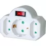 Brennenstuhl Adapterstecker auf 2x Euro 1x Schuko 1508100 Adapterstecker Euro 2 + Schutzkontakt 1 mit Schalter, Mit Ein-/Aus-Schalter (1508100)