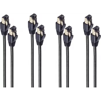 shiverpeaks ®-BASIC-S savienojuma kabelis cat. 8.1 F/FTP PIMF LSZH melns 1,5m VE4 (BS08-41155-4)