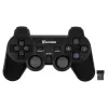 VAKOSS GP-4705BK bezvadu USB spēļu pults, PC/PS3, dual shock vibrācija, analogais/digitālais režīms, melna