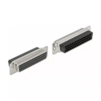 Savienotājs DeLOCK 66723 D-Sub HD 50 kontaktu sievišķais melns/sudrabs