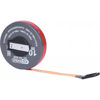 Mērlente ks tools 300.0040 — 10 m plastmasas lente, ievelkamais korpuss