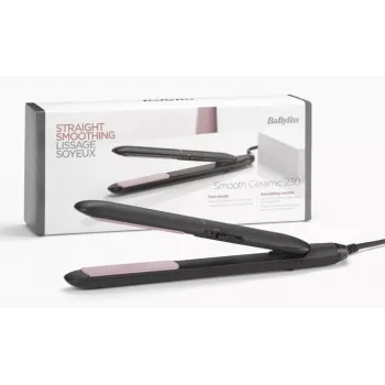 Taisnošanas gludeklis BaByliss CERAMIC 230 — Keramikas plāksnes, 2 temperatūras līmeņi, 1,8 m vads, Melns