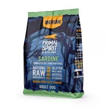 PRIMAL SPIRIT Iberian Sardine – pusmitra suņu barība – 1 kg