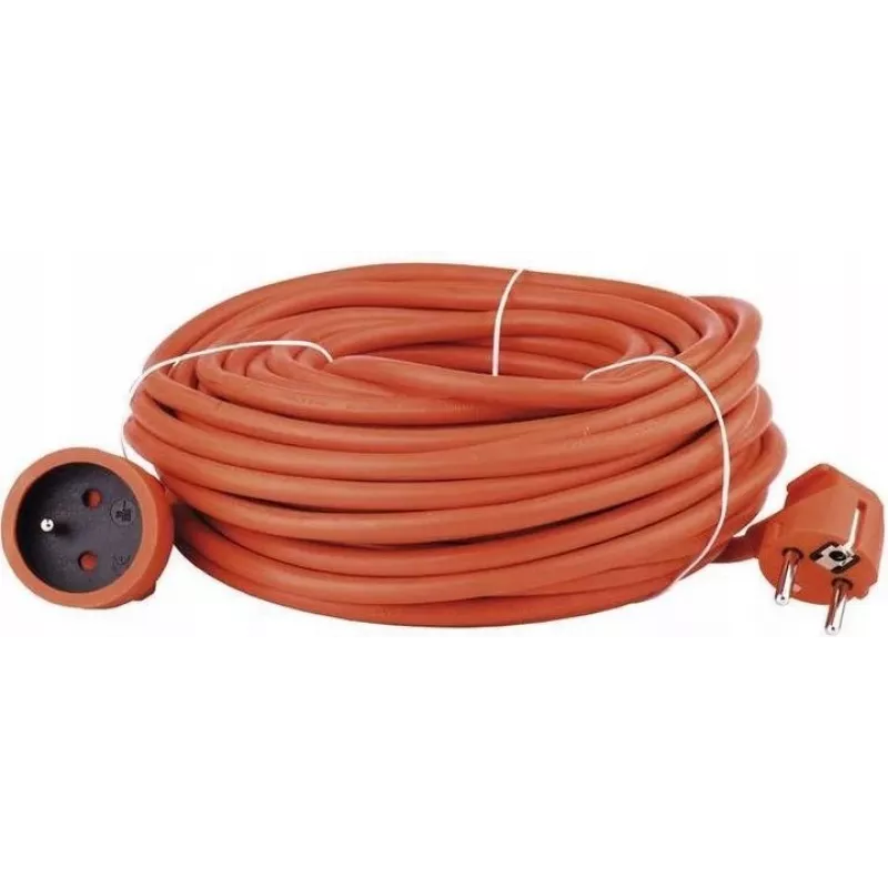 VERTEX PZO20M Izvelkamais pagarinātājs 20 m 3x2,5 mm Oranžs