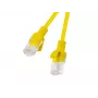 Ethernet savienojuma vads LANBERG Cat6 UTP PCU6-20CC-0050-Y 0,5 m, RJ-45 uz RJ-45, CCA vadītājs, dzeltens
