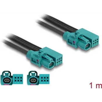 DeLOCK kabelis HDMTD Z vienots + Powerpin ligzda uz HDMTD Z vienots + Powerpin ligzda 1 m